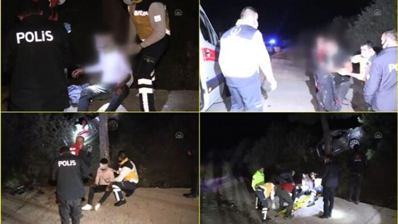 Bodrum'da Polisten Kaçarken Kaza Yapan 2 Kişi Yaralandı