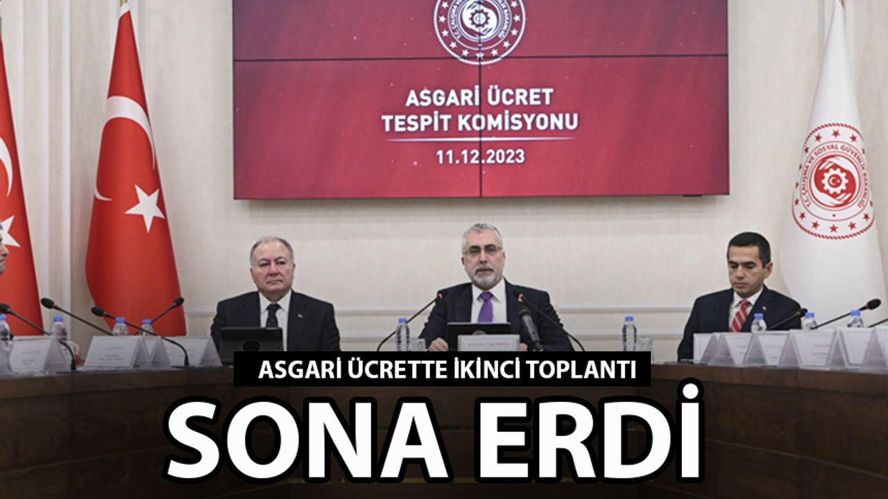 ASGARİ ÜCRETTE İKİNCİ TOPLANTI SONA ERDİ!