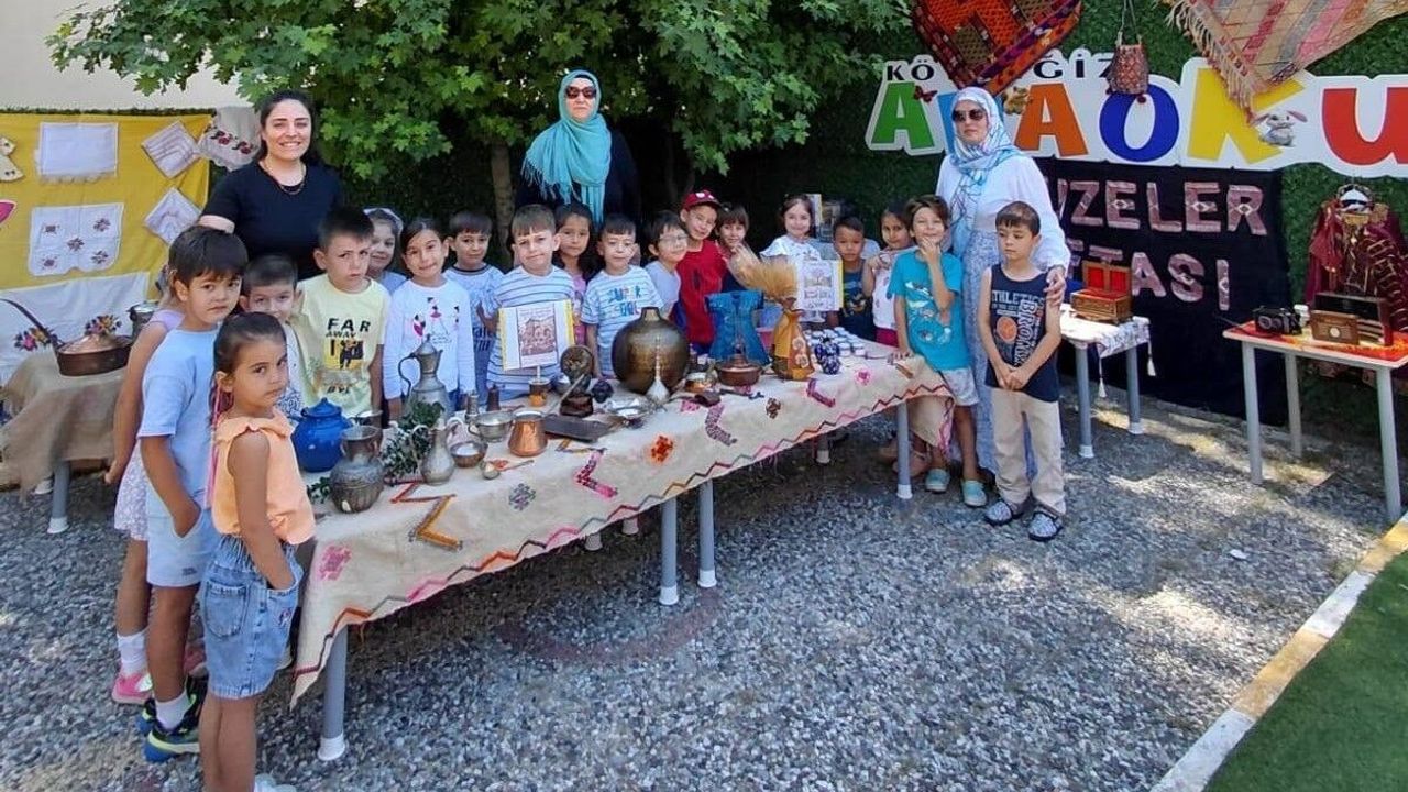 Köyceğiz’de anaokulu öğrencileri müze kurdu