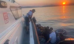 BODRUM AÇIKLARINDA DÜZENSİZ GÖÇMEN AVI; 27'Sİ ÇOCUK 75 KAÇAK KARAYA ÇIKARILDI