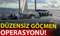 BODRUM'DA DÜZENSİZ GÖÇMEN OPERASYONU!