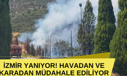 İZMİR YANIYOR! HAVADAN VE KARADAN MÜDAHALE EDİLİYOR