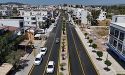 BODRUM-MUMCULAR YOLU 2 BİN 700 METRE SICAK ASFALTLA TAMAMEN YENİLENDİ