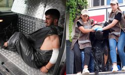 Polis Şeyda Yılmaz'ı şehit eden suç makinesi, siyah çöp poşetiyle adliyeye sevk edildi