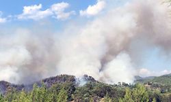 Dalaman'daki yangına müdahale sürüyor: 85 hane tahliye edildi