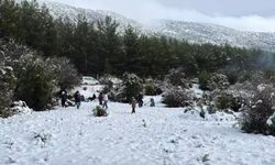 Menteşe'de kar kalınlığı 100 santimetreyi buldu