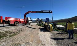Seydikemer’de İş Kazası: Forklift Devrildi, 1 Kişi Yaralandı