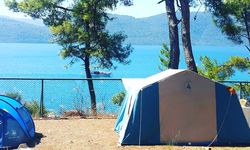 Akyaka’da çadır ve karavan kamplarına rağbet başladı