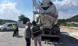 Muğla genelinde beton mikserlerine ceza yağdı
