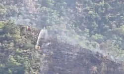 Marmaris’te yıldırım nedeniyle çıkan yangın kontrol altında