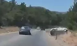 Bodrum'da iki otomobil kafa kafaya çarpıştı: İki yaralı