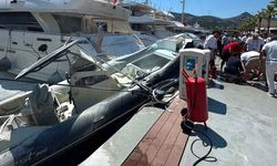 Bodrum'da marinaya demirli lastik botta patlama: Bir kişi yaralı