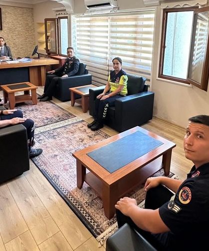 Ortaca İlçe Jandarma Komutanlığından Kaymakam Aktaş’a anlamlı ziyaret