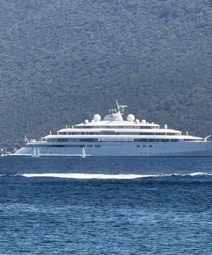 150 milyon dolarlık ‘yüzen saray’ Bodrum’a demirledi