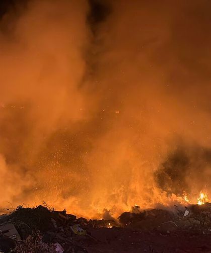 Bodrum'da gece makilik alanda çıkan yangın kontrol altında
