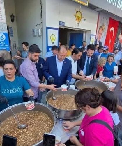 Dalaman AK Parti’den 15 Temmuz anısına aşure ikramı