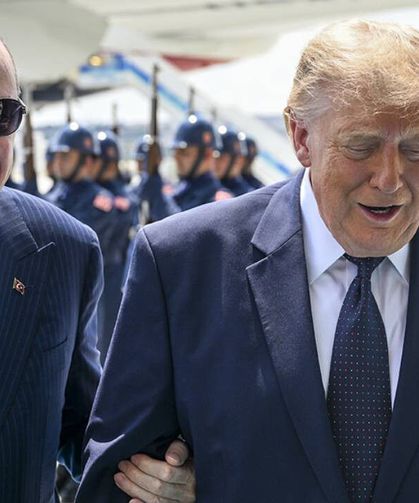 Trump, Ankara'da: Erdoğan ile 'Saray'da görüştü