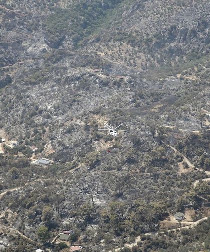 Göcek yangını kontrol altında: 350 hektar etkilendi