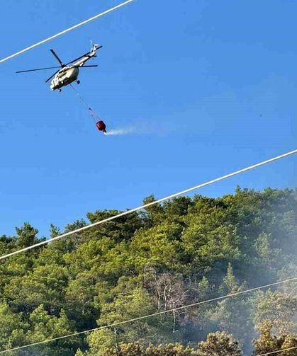 Ortaca'daki orman yangını kontrol altında