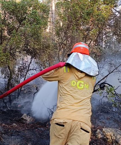 Göcek yangınının sönmesinde gönüllü katkısı da var