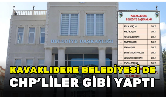BELEDİYE, NE KADAR BORCU OLDUĞUNU PAYLAŞTI