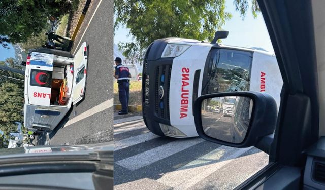 GÖKOVA'DA AMBULANSIN KARIŞTIĞI KORKUTAN KAZA!