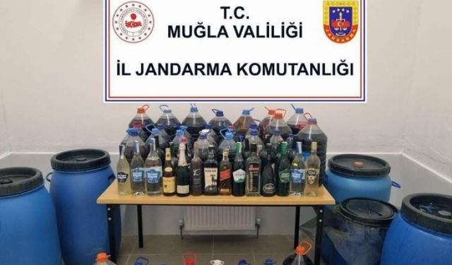 DATÇA'DA KAÇAK ALKOL OPERASYONU