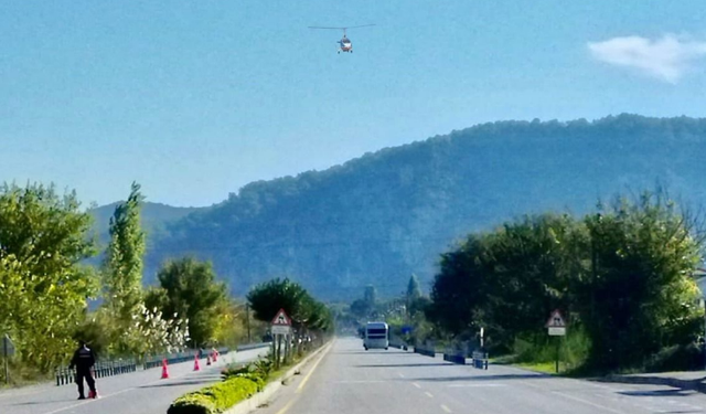 CAYROKOPTERLİ DENETİM 2 ARACI TRAFİKTEN MEN ETTİ