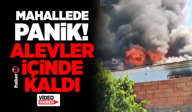 DALAMAN ŞEREFLER MAHALLESİ'NDEN YANGIN PANİĞİ! BİNANIN BOŞ OLMASI FACİAYI ÖNLEDİ