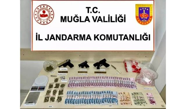 Fethiye'de uyuşturucu ve silah operasyonu: 6 gözaltı