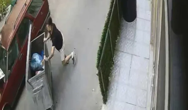 Yatağan’da çöp konteyneri kaydı, vatandaşın dikkati faciayı önledi!
