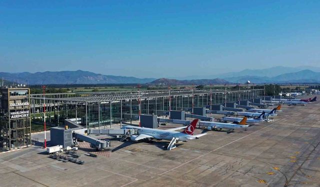 Dalaman Havalimanı bir ayda, bir milyon yolcu taşıdı!