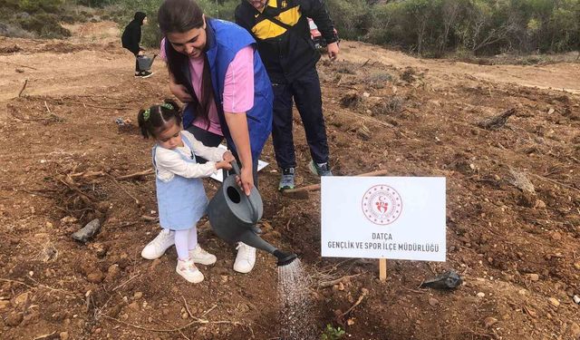 Datça’da 300 fidan toprakla buluştu!
