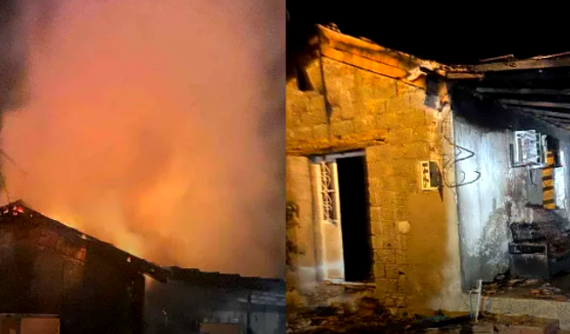 Ortaca'da bir ailenin evi yangında kül oldu! Muhtar yardım istedi