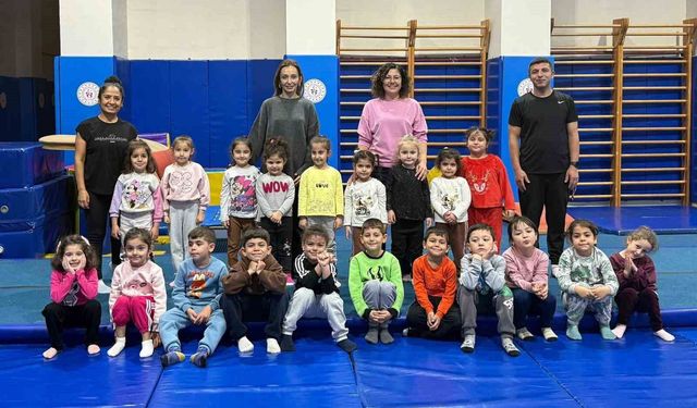 Minik sporcular cimnastikle tanıştı: “Spora ilk adım” projesi Menteşe’de