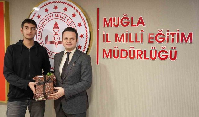 Köyceğiz Fen Lisesi öğrencisi Eşmeli il birincisi oldu