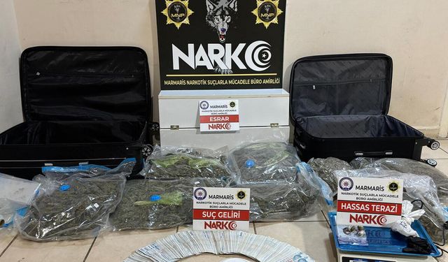 Marmaris’te narkotik baskını: araç, ev ve otelde uyuşturucu ele geçirildi