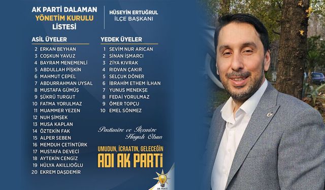 Ak Parti Dalaman’da yeni yönetim