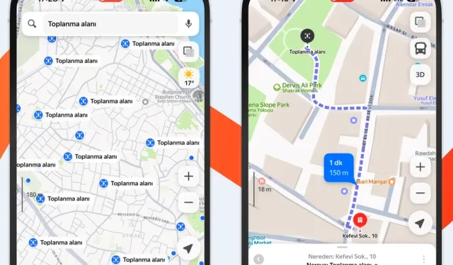 Yandex’ten yeni düzenleme: deprem toplanma alanları haritaya eklendi