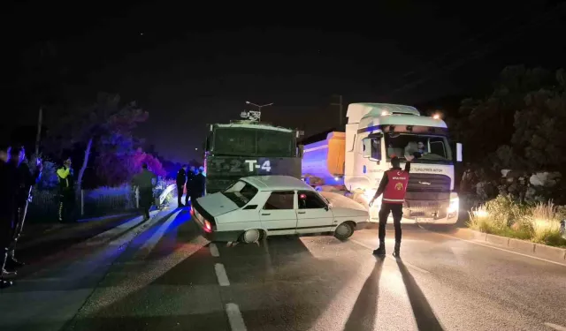 Bodrum’da maç dönüşü kaza: TOMA otomobile çarptı
