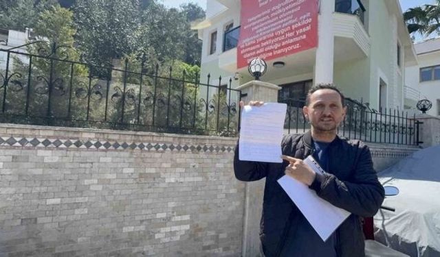 Marmaris’te imar tepkisi: Site sakinleri pankart açtı