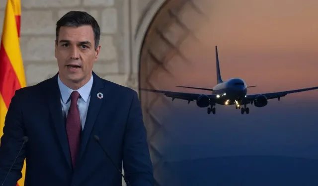 Sanchez'in uçağı Ankara'ya acil iniş yaptı