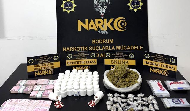 Bodrum'da yasaklı madde ticaretine operasyon: Bir tutuklama