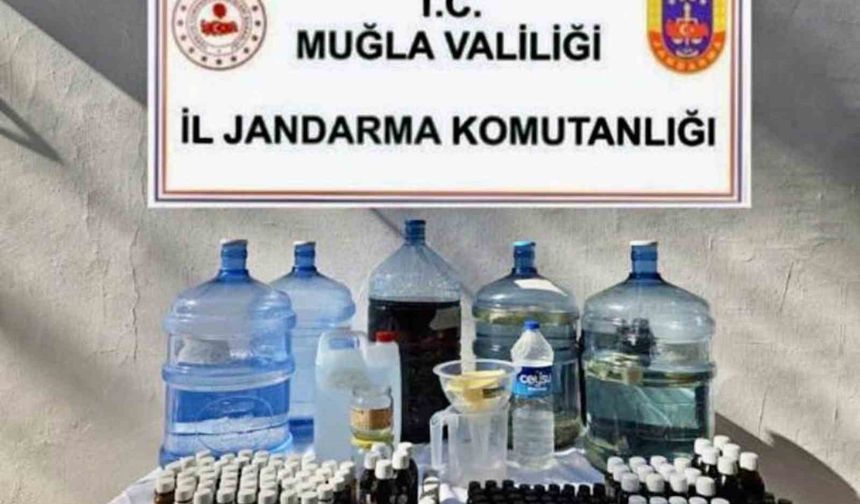 MARMARİS'TE SAHTE VE KAÇAK ALKOL OPERASYONU