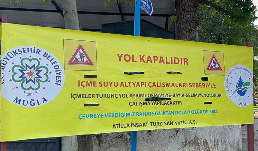 İÇMELER VE TURUNÇ YOLU KAPANDI!