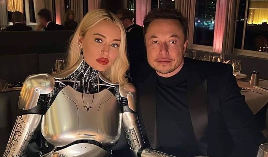 ELON MUSK, ROBOT SEVGİLİSİYLE AKŞAM YEMEĞİNE ÇIKTI