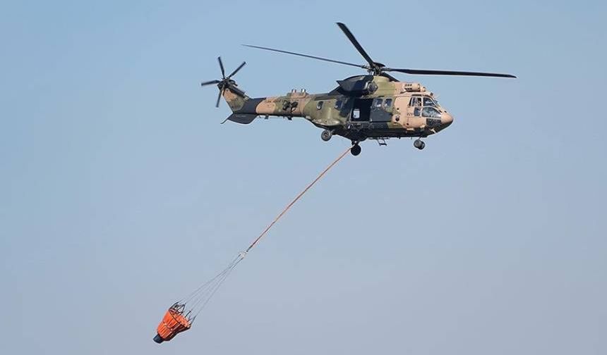 MSB, Dalaman'daki orman yangını söndürme çalışmaları için 5 helikopter görevlendirdi