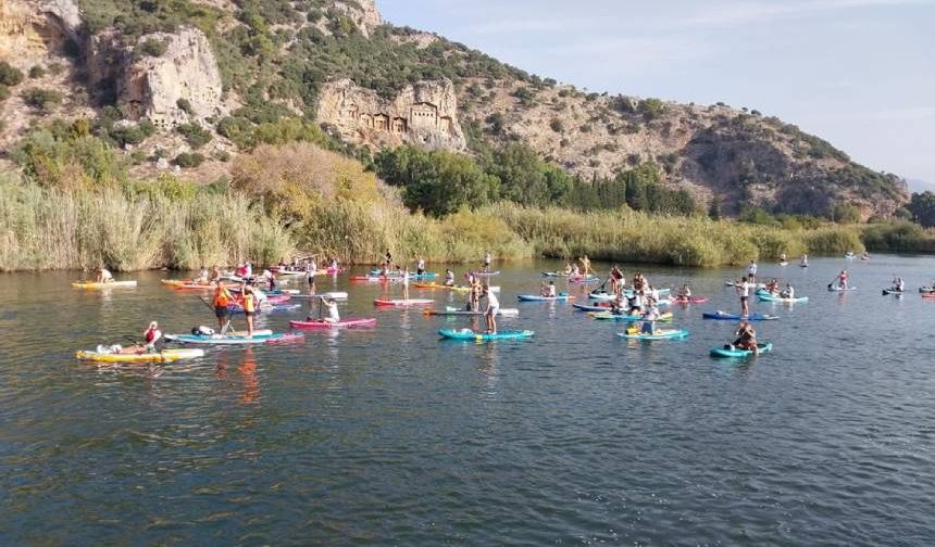 Sakin şehir Köyceğiz'de Kano Fest 2024, deniz tutkunlarını bir araya getirdi