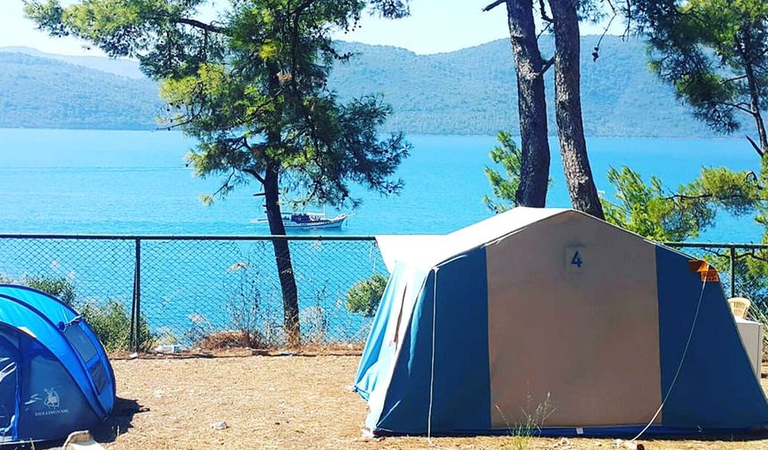 Akyaka’da çadır ve karavan kamplarına rağbet başladı