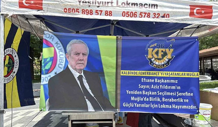 Menteşe'de Aziz Yıldırım için lokma döküldü